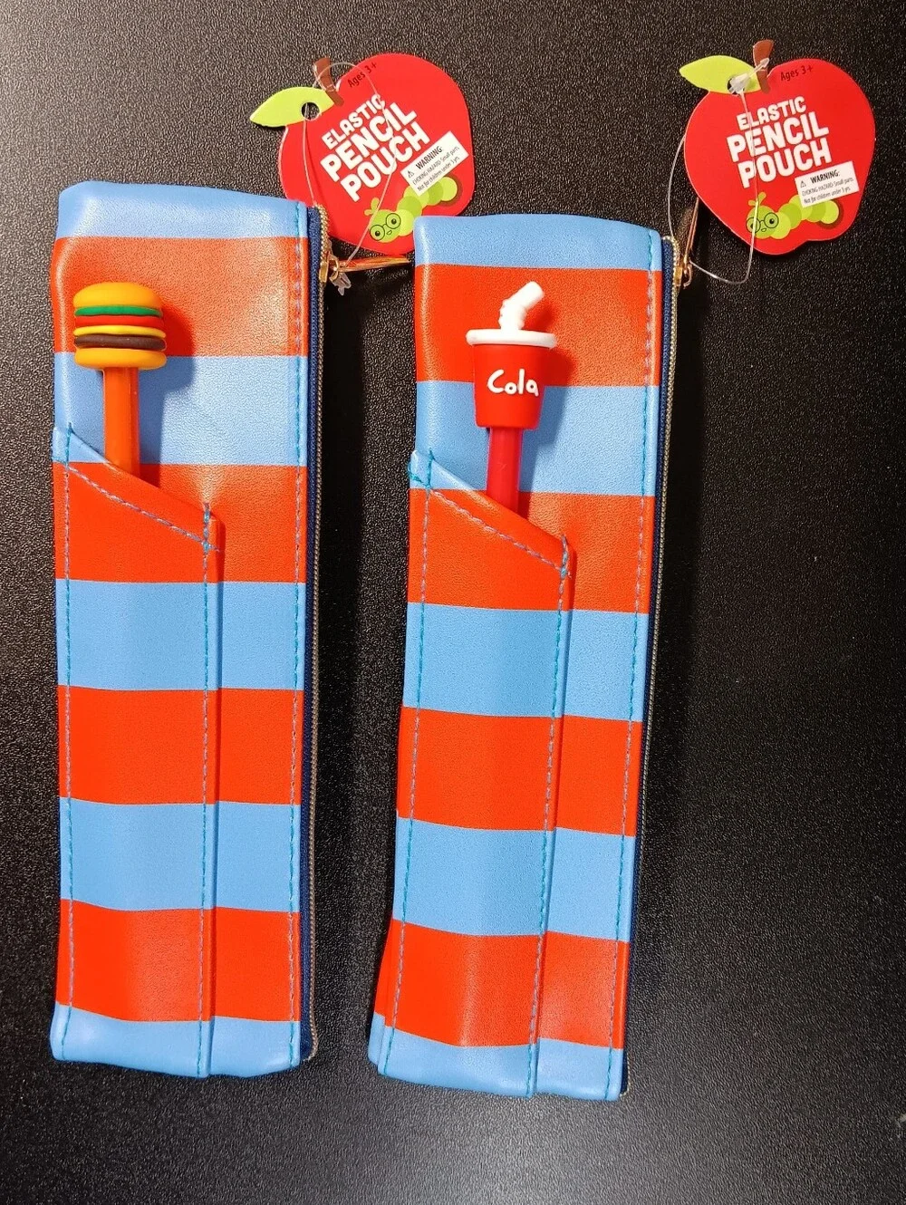 Pencil Case with Novelty Pens (New)